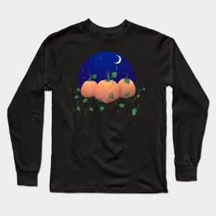 Pumpkin and night Long Sleeve T-Shirt